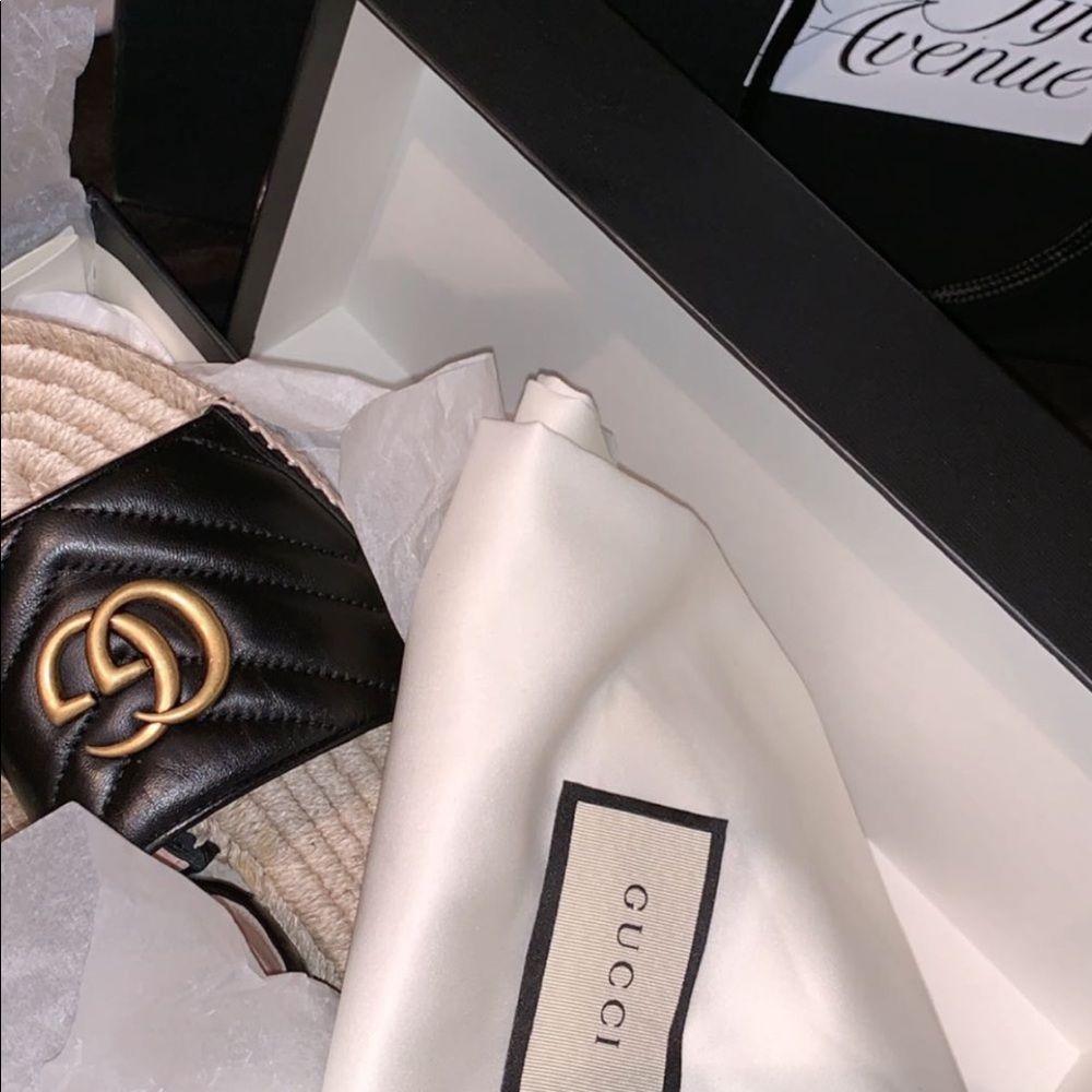 GUCCI Espadrille Slides